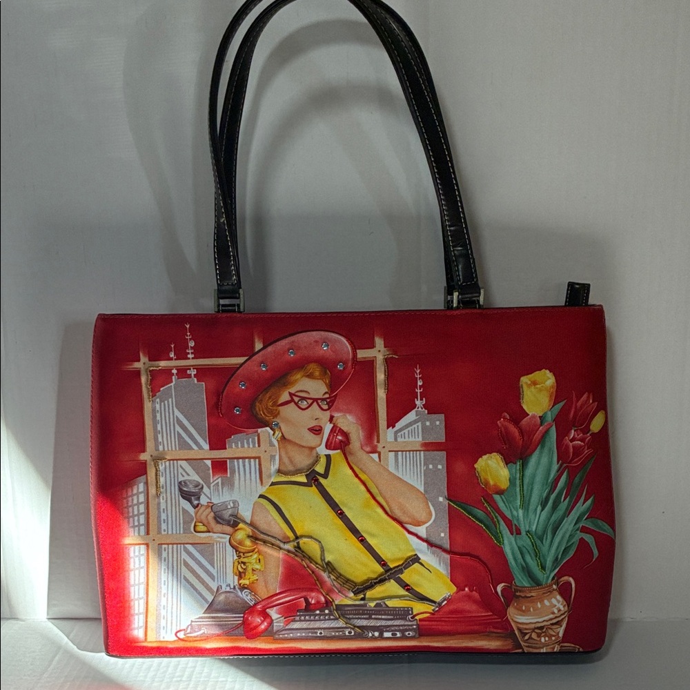 Retro , Darling Please Hold ,Shoulder Bag